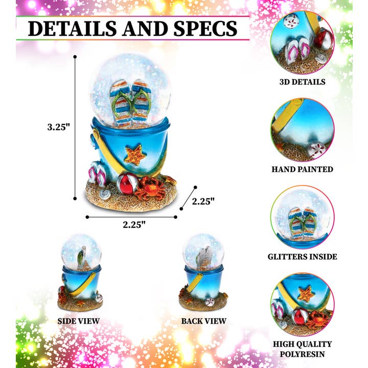 Cota Global - Venta al por mayor Bola de nieve - Niños y bebés - Snowglobe - Cubo de Playa Sandalias Frescas de Verano (45Mm)1