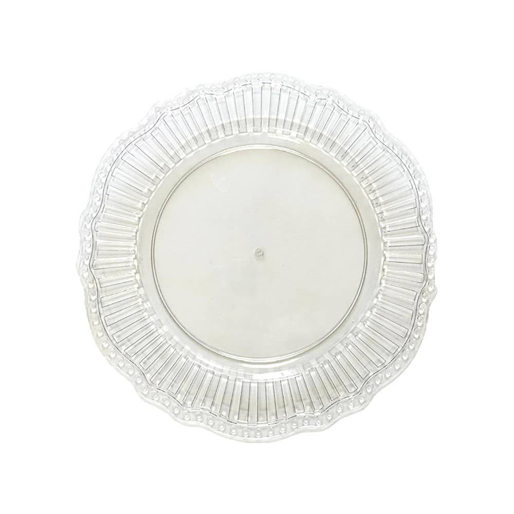 AULICA - Wholesale Placemat - Transparent wavy charger plate0