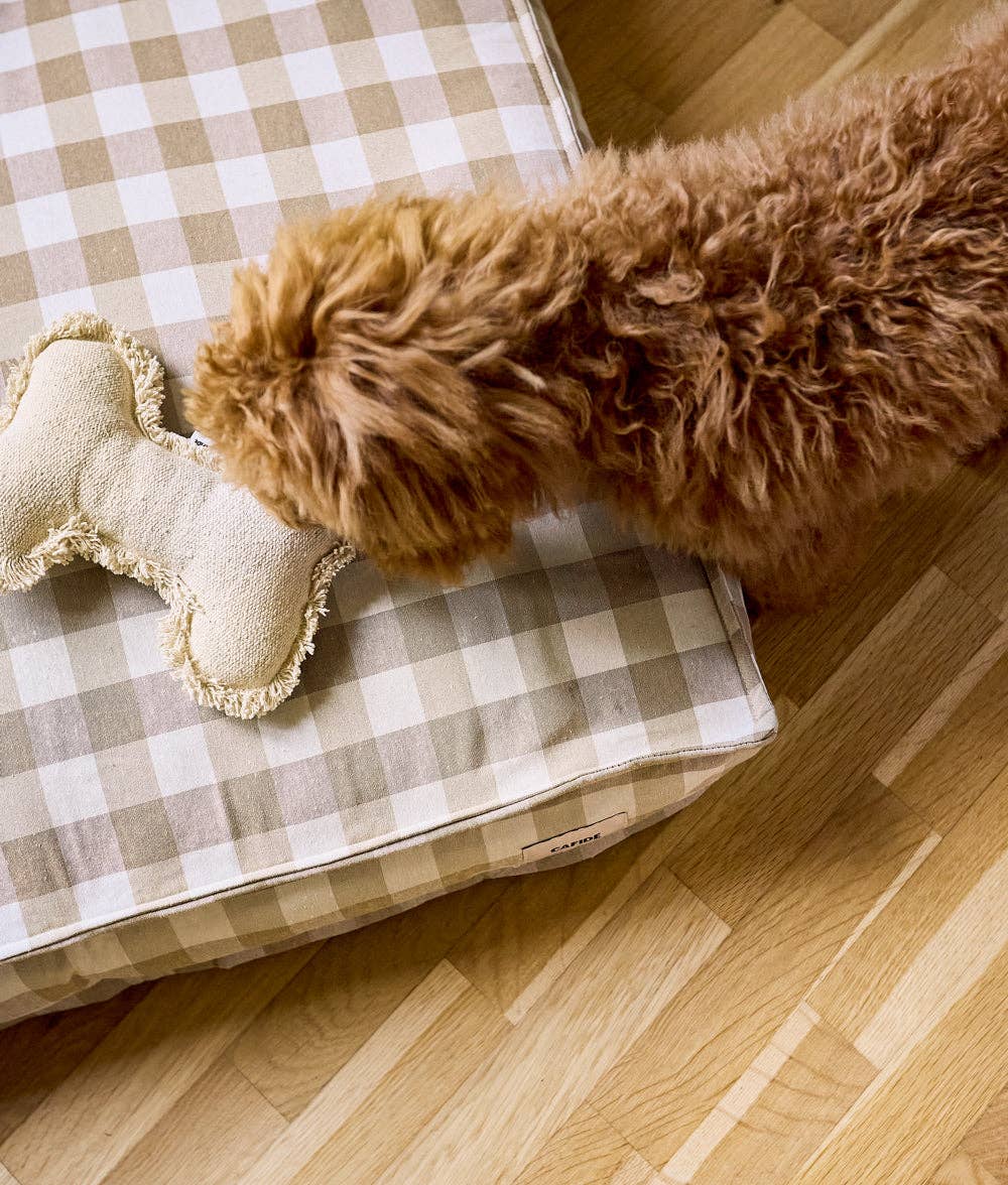CAFIDE - Wholesale Pet Bed - Dog - Vichy Beige Dog Bed, Cuadra1