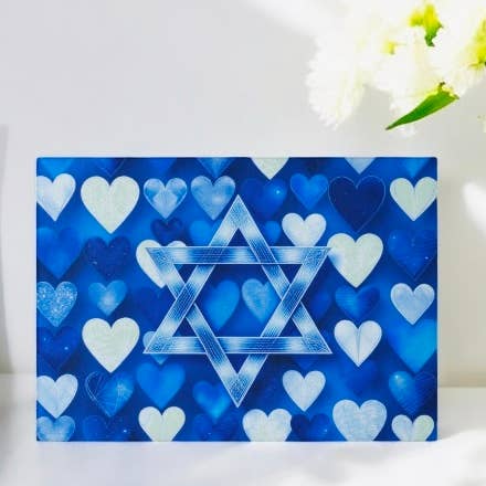 Davidstern Liebesherz ❤️ Schneidebrett Kerzenbrett für den Großhandel von Resinate By KS / by KRISTIN SMITH