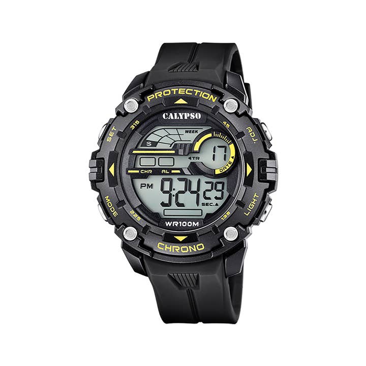 Shoptictoc - Wholesale Wrist Watch - Men's - Calypso Large 51mm Digital Watch for Men, Chrono - K5819