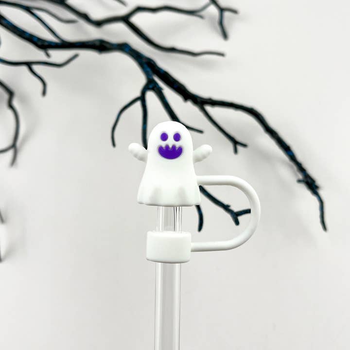 SoapElenGlen - Wholesale Drinking Straw - Ghost Straw Topper,Halloween Straw Cover