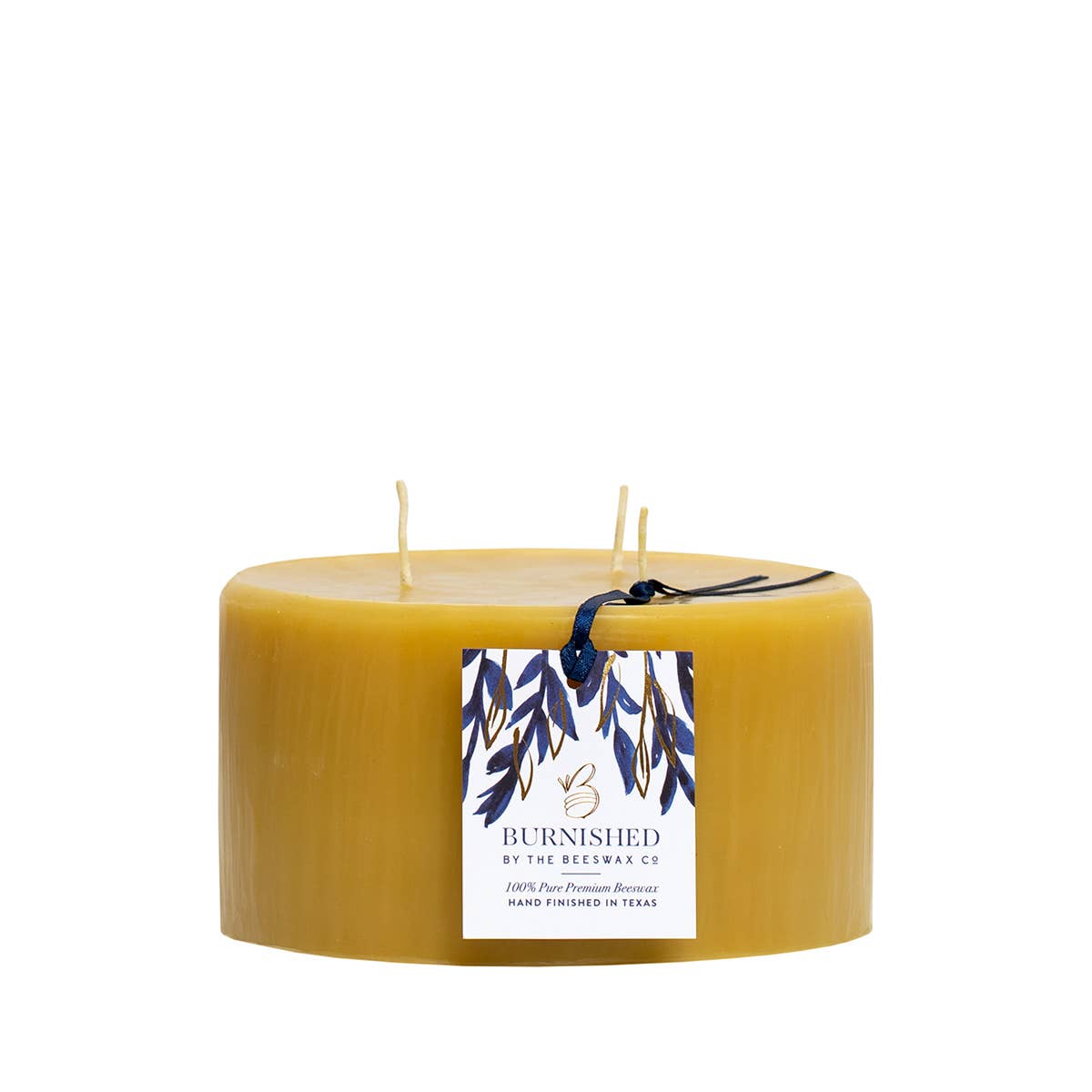 The Beeswax Co. - Wholesale Pillar Candle - 3 Wick - 6 Inch Beeswax Pillars0