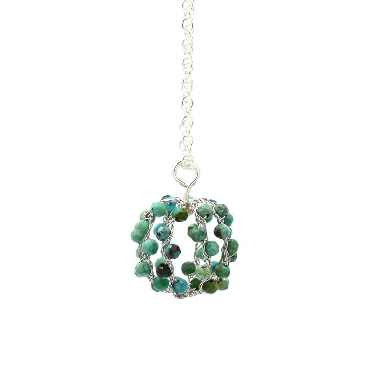 Ball Necklace Semiprecious Stones for wholesale by Spitzenstücke