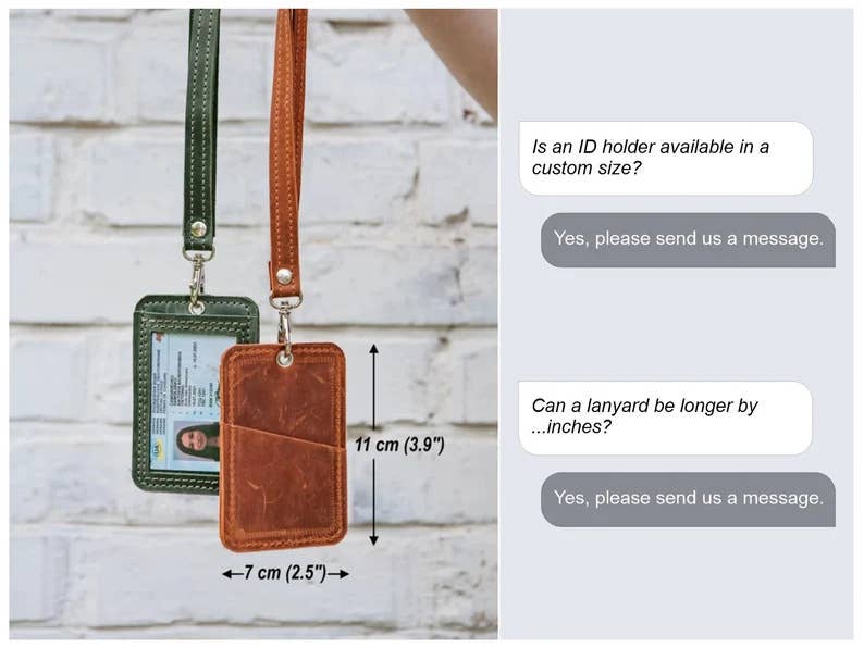 Pikore - Wholesale Card Holder - Unisex - Leather ID Card Holder with Lanyard1