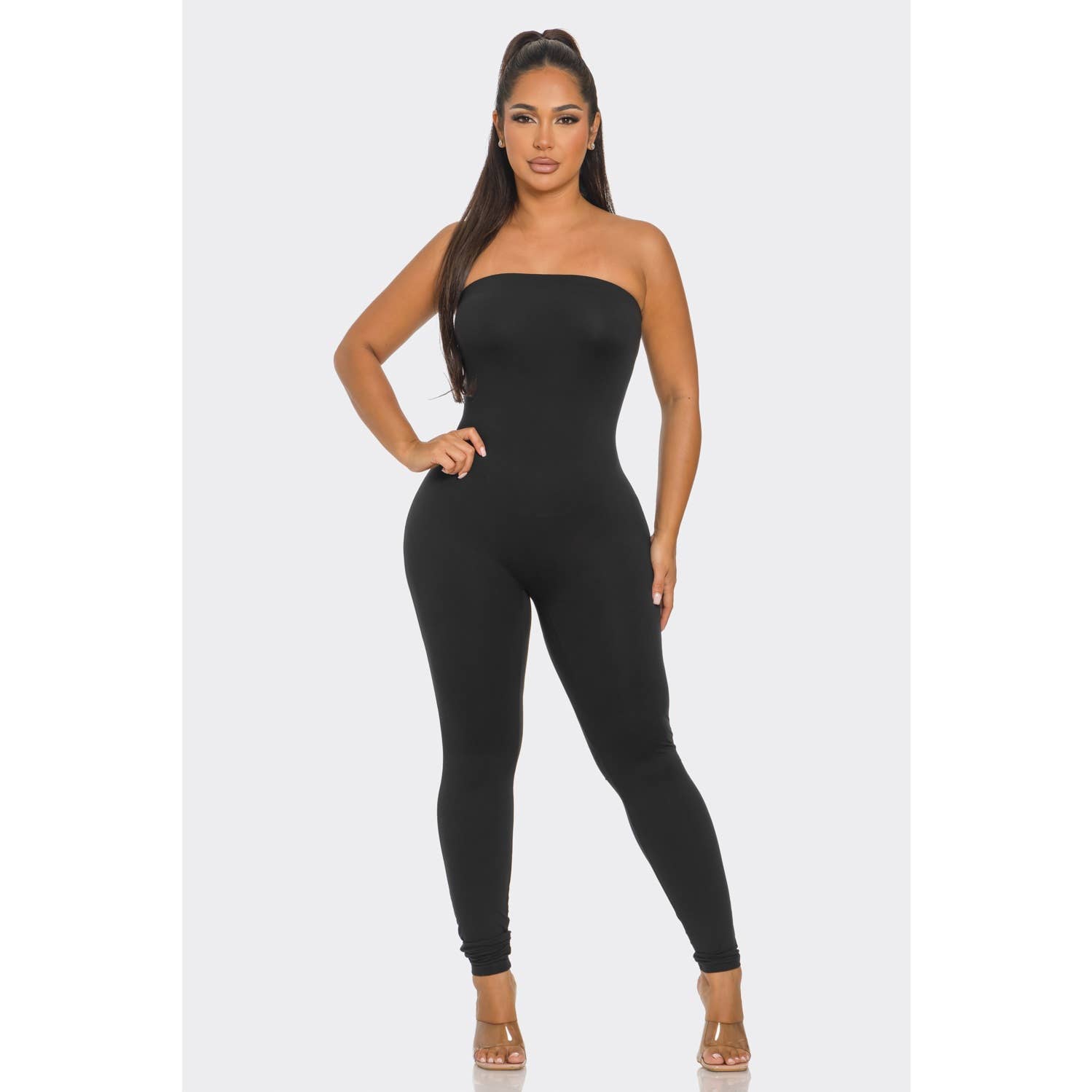 HiteJeans – wholesale Jumpsuit – Women's – Leggings bottoms with a Tube top Jumpsuit1
