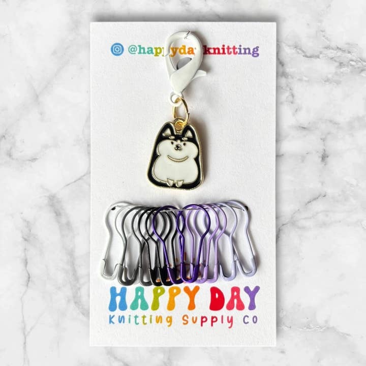 Puppy Pals Collection - Stitch Marker Set - Mochi - 2 of 6 for wholesale by Happy Day Knitting