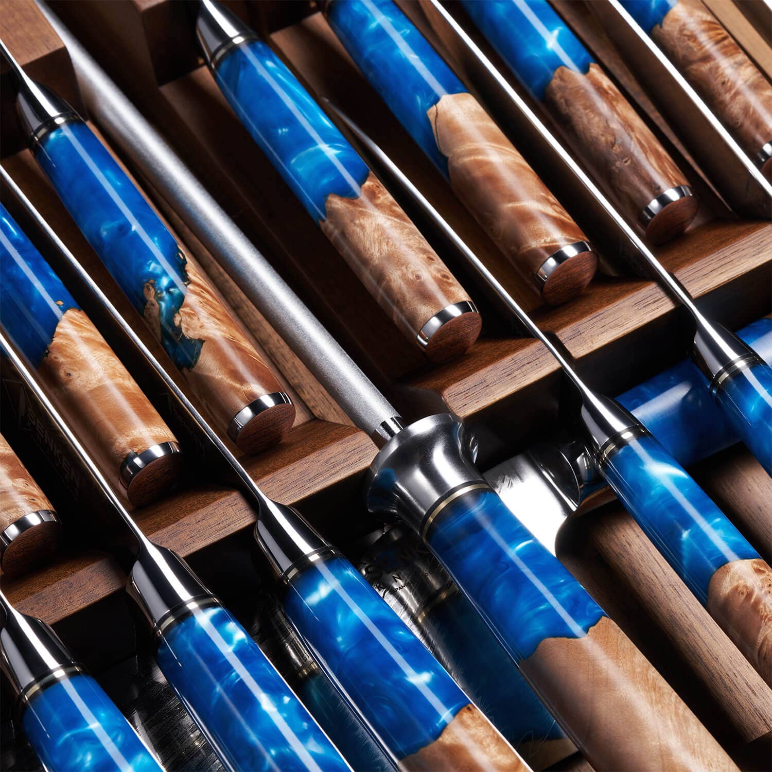 Senken Knives - Wholesale Knife Storage - In-Drawer Knife Storage Block, Acacia Hardwood Knife Storage2