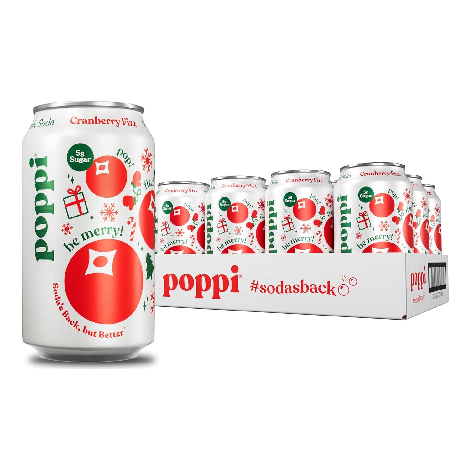 Oasis Snacks - Vente Sodas/boissons gazeuses - Soda Prébiotique Poppi 12oz,16