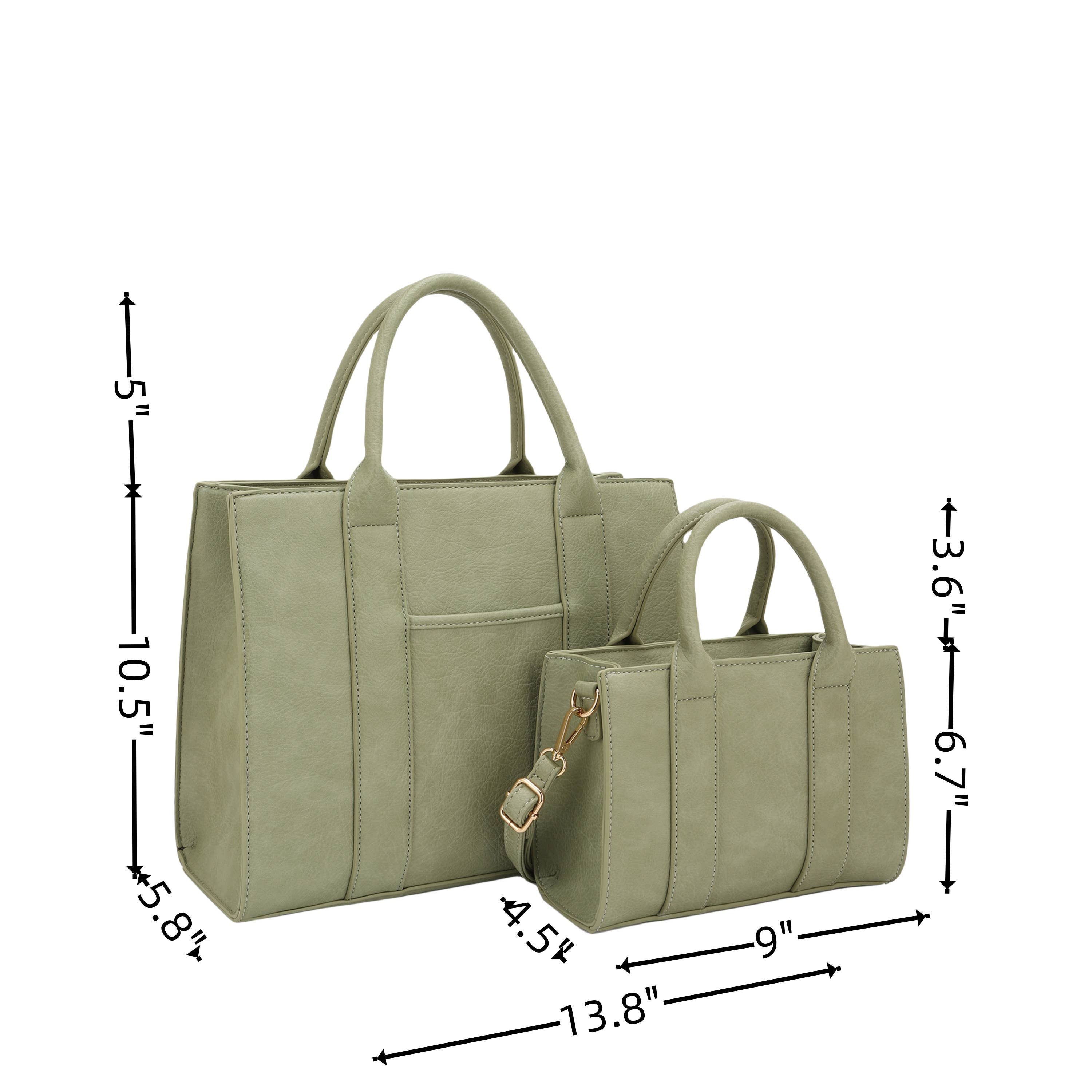 KAYLA+AVA - Wholesale Tote Bag - Women's - Mallory 2 in 1 Mommy and Me Tote Set5