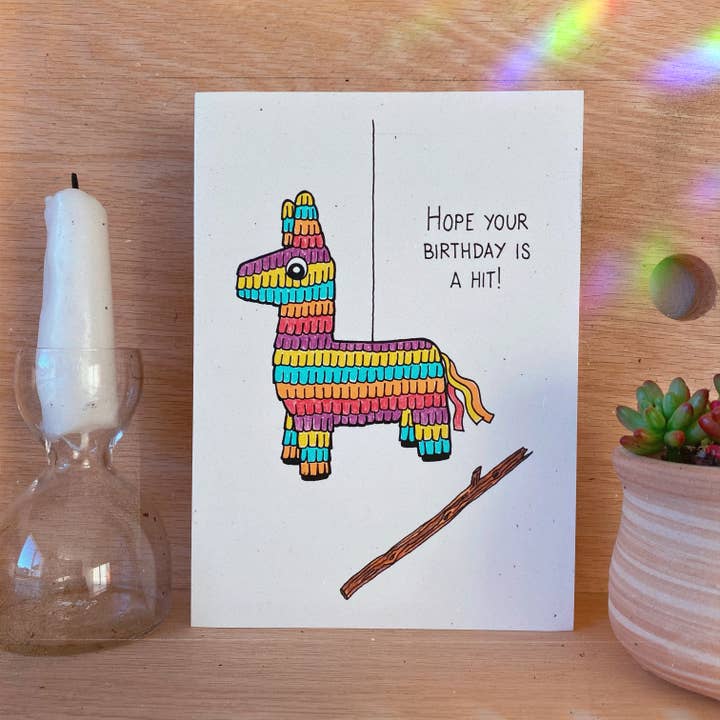 Birthday Pinata Card for wholesale by Chateau Blanche