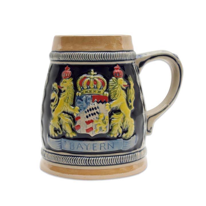 European Heritage Gifts - Wholesale Beer Glass/Mug - Bayern Coat of Arms Engraved German Beer Stein