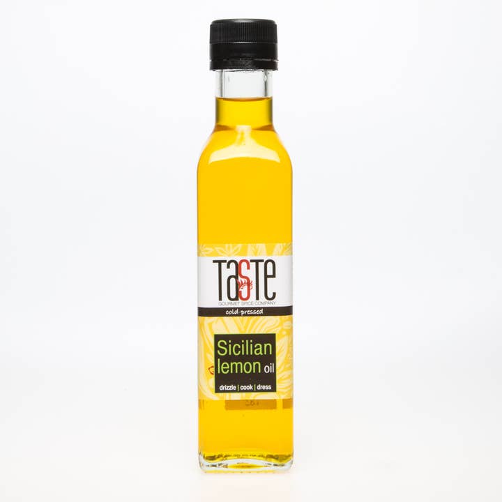Óleo de limão siciliano 250ml | Óleo aromatizado, óleo infundido por atacado de Taste Gourmet Spice Co