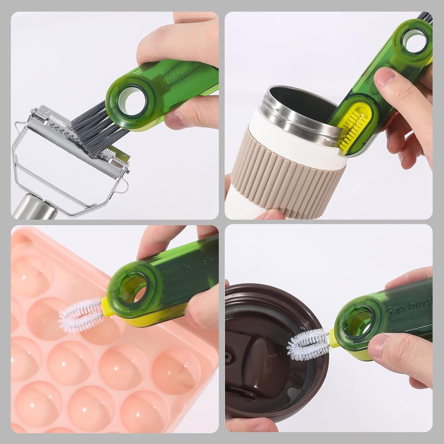 VIGOR - Wholesale Cleaning Brush - 3 in 1 Multifunctional Cup Lid Gap Cleaning Brush Set, Mutip6