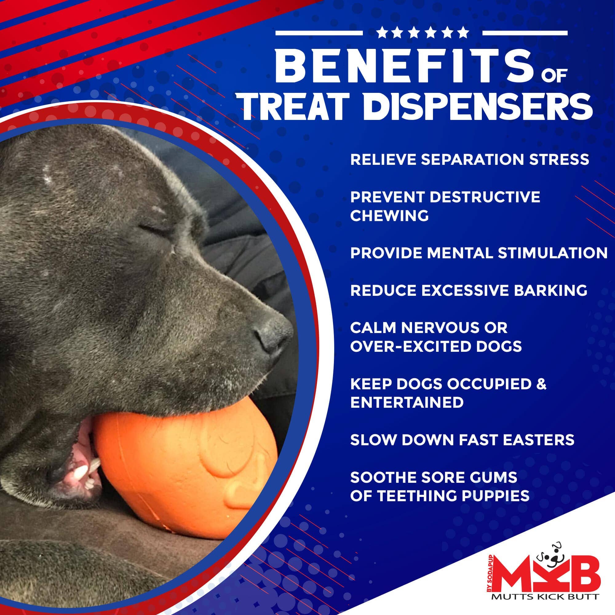 SodaPup Dog Toys - Vente Jouet à mâcher – chien - Distributeur de friandises jouet à mâcher Dinde rôtie - Grand format orange6