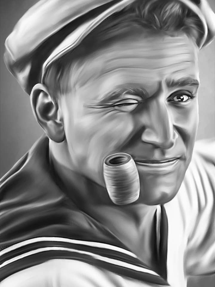 Robin Williams per la vendita all'ingrosso da parte di Wayne Flint Digital Portraits