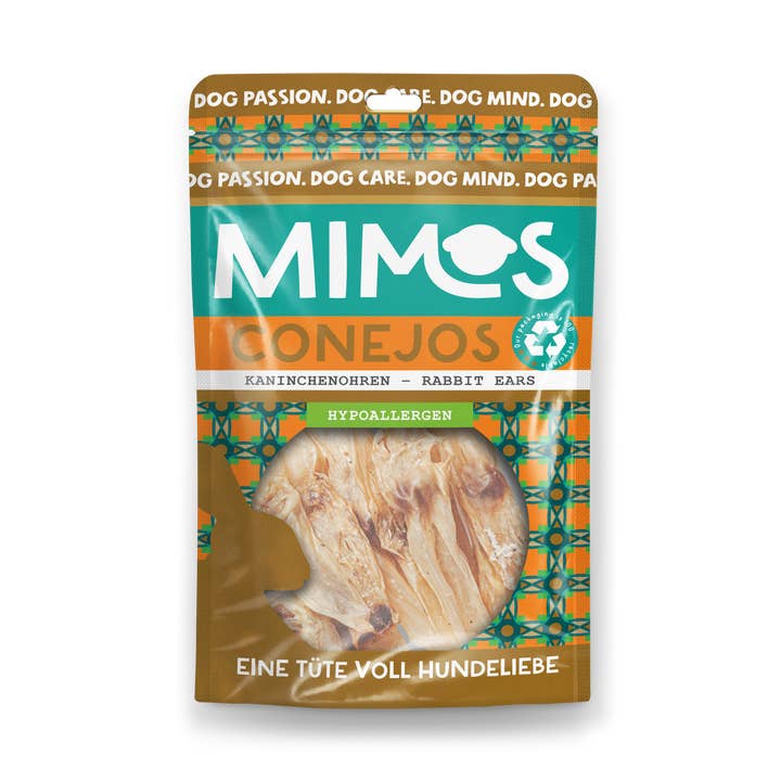 Mimos - Wholesale Pet Treats - Dog - Rabbit ears 80g0