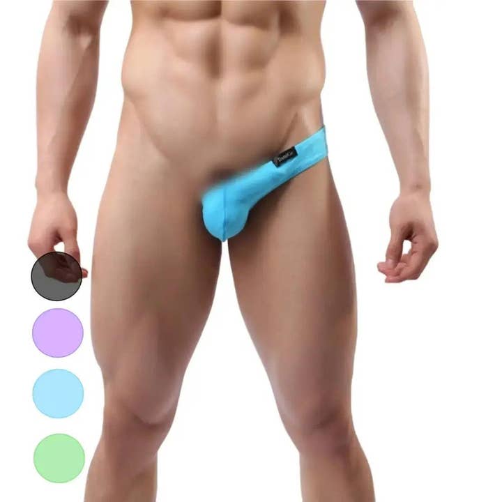 DomiGe - Wholesale Underwear - Men's - Men's Cotton Thong with Side Personality Strap - Bold and Seductive Design Male Sexy Lingeries