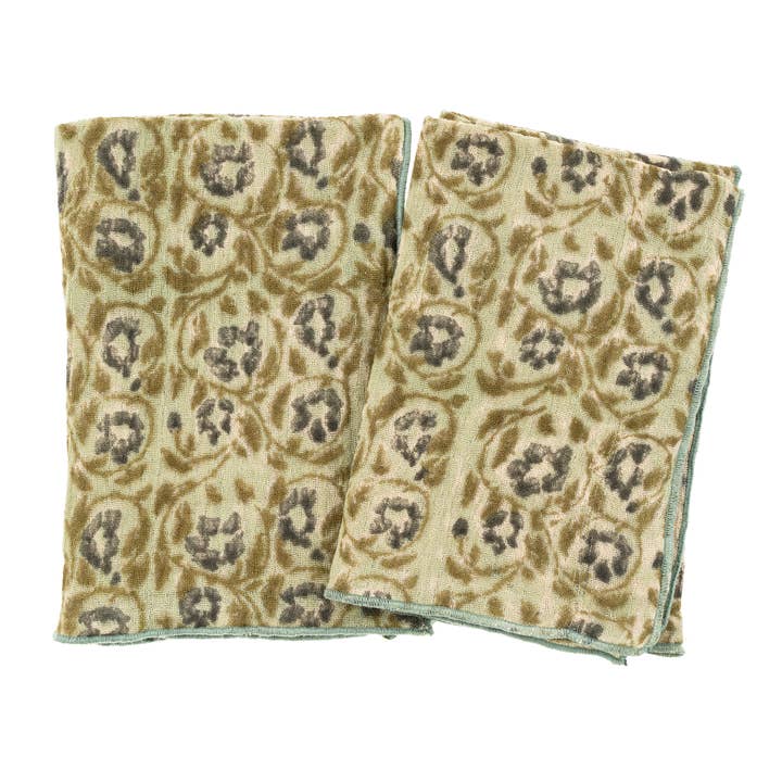 Torchons à imprimé Anika Block S/2 pour la vente par Indaba Trading