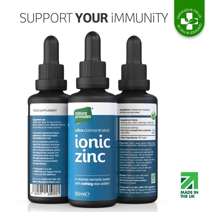 Nature Provides - Wholesale Oral Supplement/Vitamin - Ultra Concentrated liquid ionic Zinc sulphate (15mg) - 50ml7