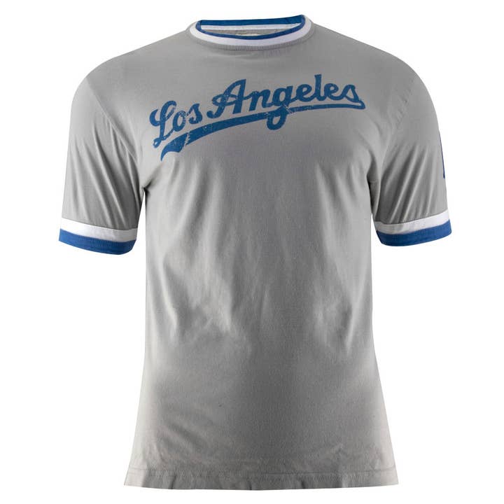 Los Angeles Dodgers - Cursive Logo Men's Baseball Jersey for wholesale by Official Store