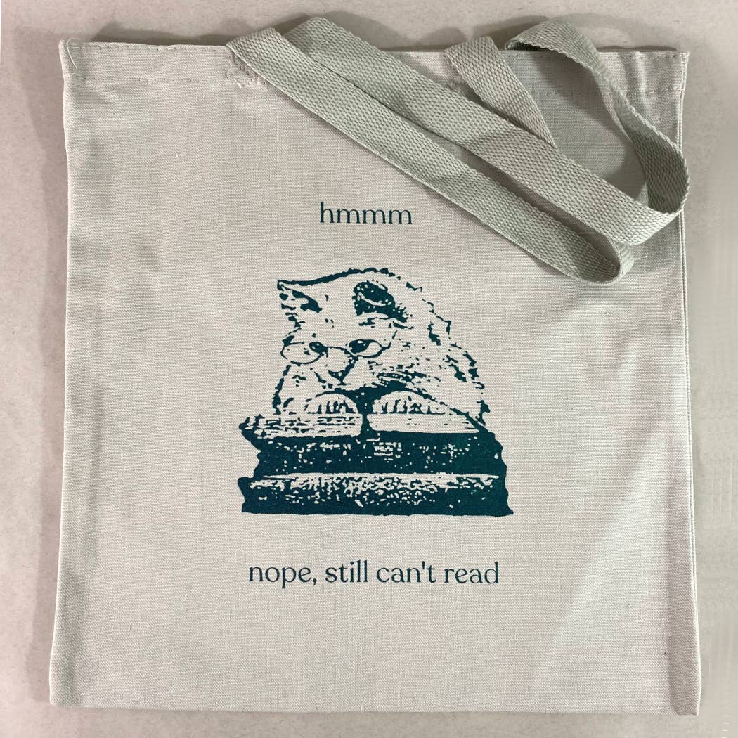 Rx Letterpress - Wholesale Tote Bag - Unisex - Nope, Still Can’t Read | Cat Lover Humor Canvas Tote3