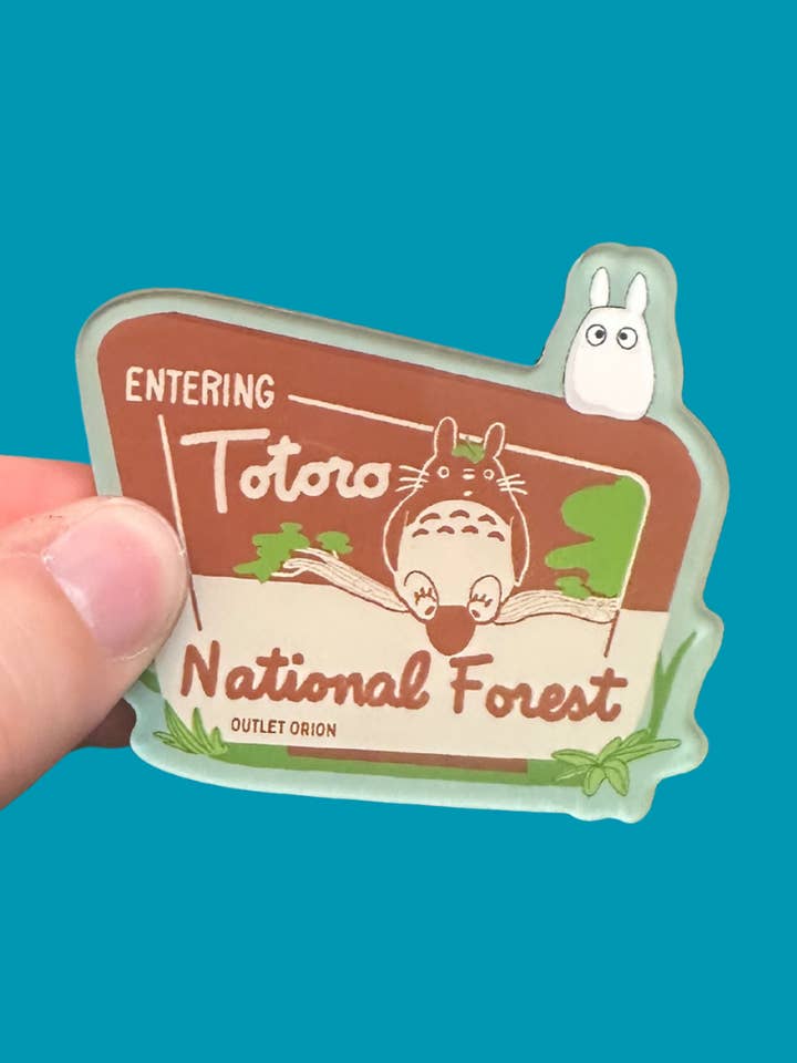 Totoro National Forest Acrylic Magnet for wholesale by Outlet Orion