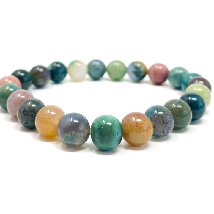 Soul Charms - Wholesale Beaded Bracelet - Indian Agate Beaded Crystal Bracelet2