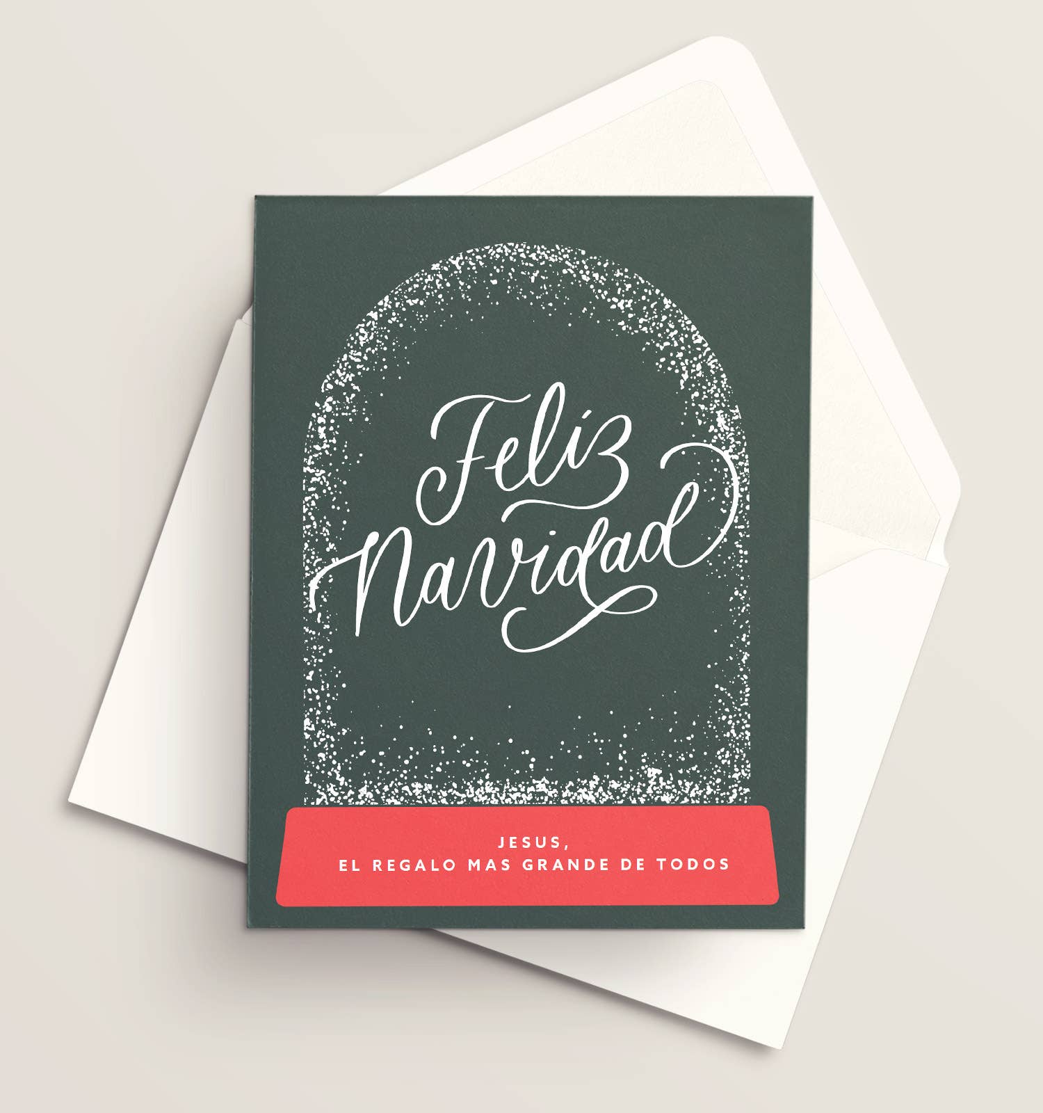 Vivi Furlong - Wholesale Christmas Card - Feliz Navidad globo de nieve | Tarjeta cristiana | Tarjeta hecha a mano | Tarjeta de fiestas | Tarjetas navideñas | Navidad 2025 | Basada en la fe