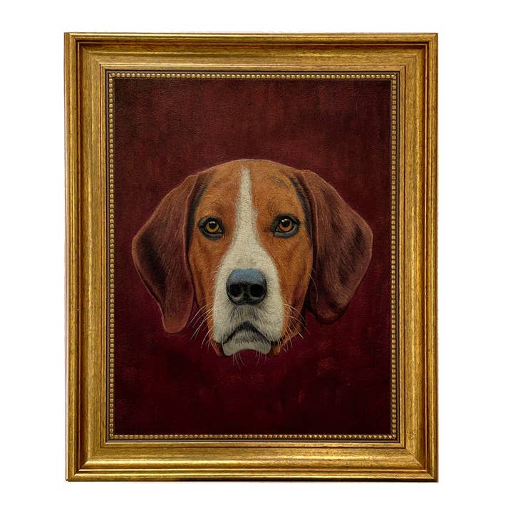 Madison Bay Co. - Historical Home Decor Reproductions - Wholesale Art Print - Fox Hound Vintage Portrait Painting Print on Canvas Wall Art5