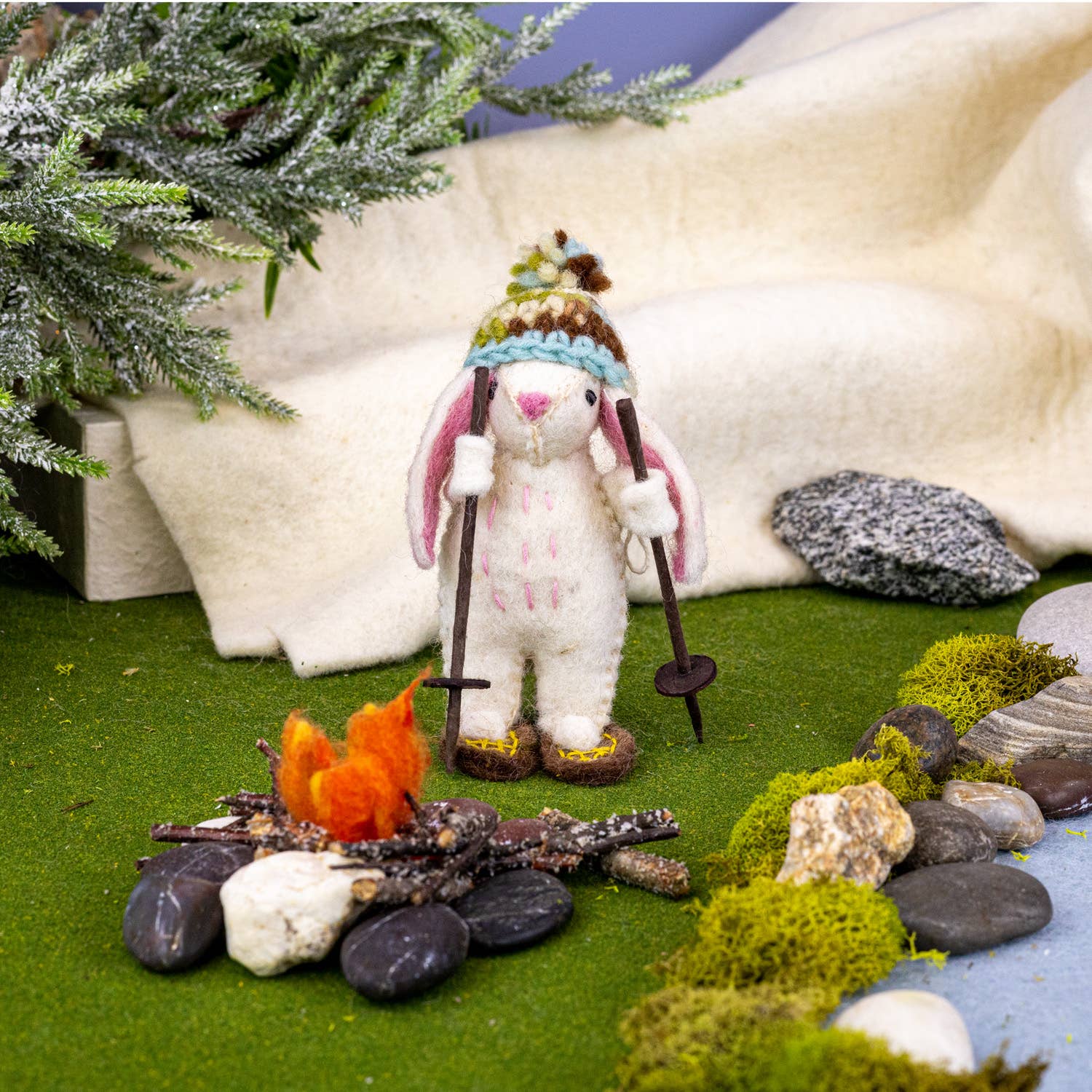 dZi Handmade - Wholesale Ornament - Camp Bunny Ornament1