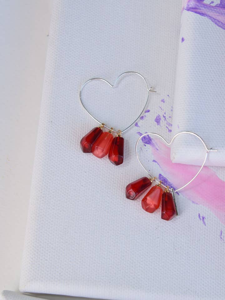 LOVE SEEDS Hoop Earrings - Silver for wholesale by ARGI DANELI