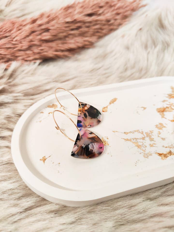 Creol med udskiftelig vedhæng, 20 mm, guldfarvet for engroshandel hos afHandmade