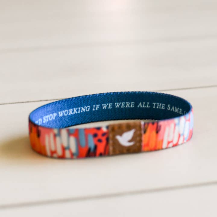 Pink Salt Riot - Wholesale Woven/Braided Bracelet - Love the Diversity Women's Elastic Bracelet2