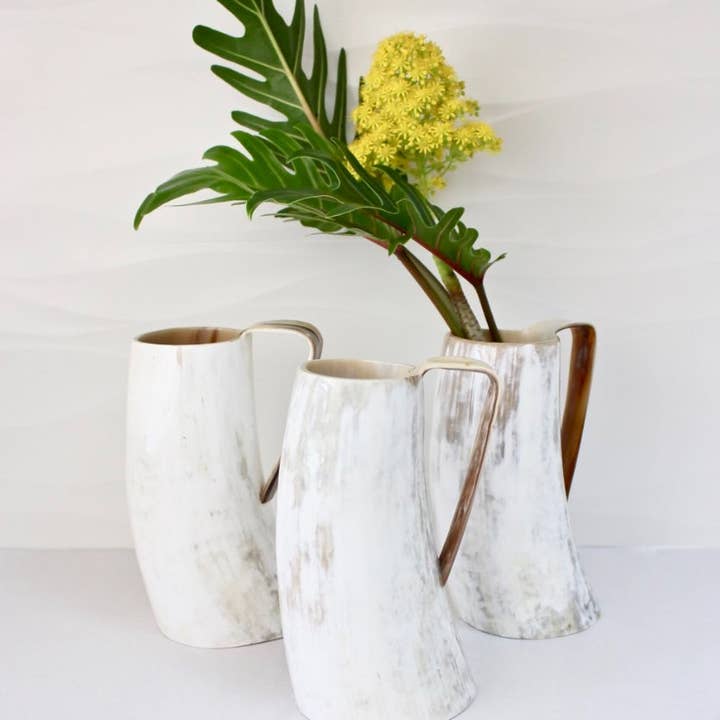 The African Home Goods - Wholesale Beer Glass/Mug - Ankole Cow Horn Beer Mugs / Tumbler Light4