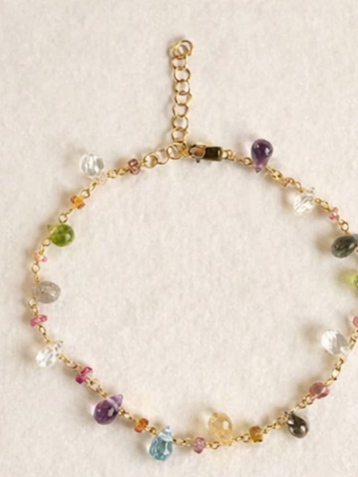 Semi-precious stone bracelet - B46 for wholesale by Treisi