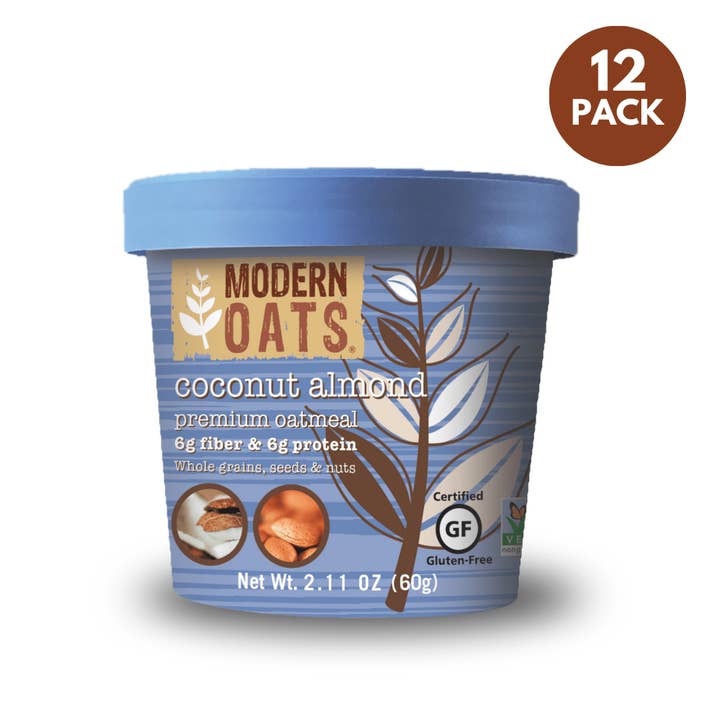 Modern Oats Coconut Almond Premium Oatmeal, 2.11 Ounce (Pack of 12) for wholesale by Innovative Beverage Concepts