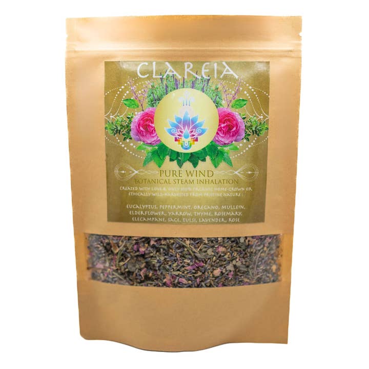Pure Wind Botanical Steam Inhalation Blend | Lung Detox, Antibacterial, Antiviral, Immune boosting, Detox, Respiratory Health, Purifying for wholesale by CLAREIA