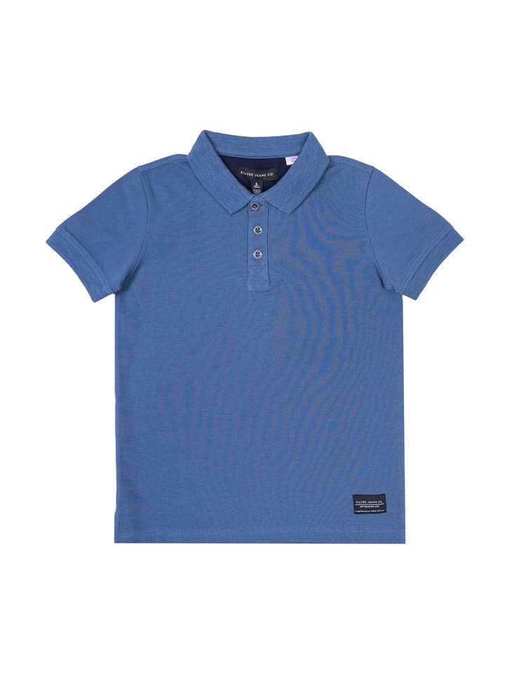 POLO EN PIQUÉ S/S POUR GARÇONS À 3 BOUTONS pour la vente par Silver Jeans