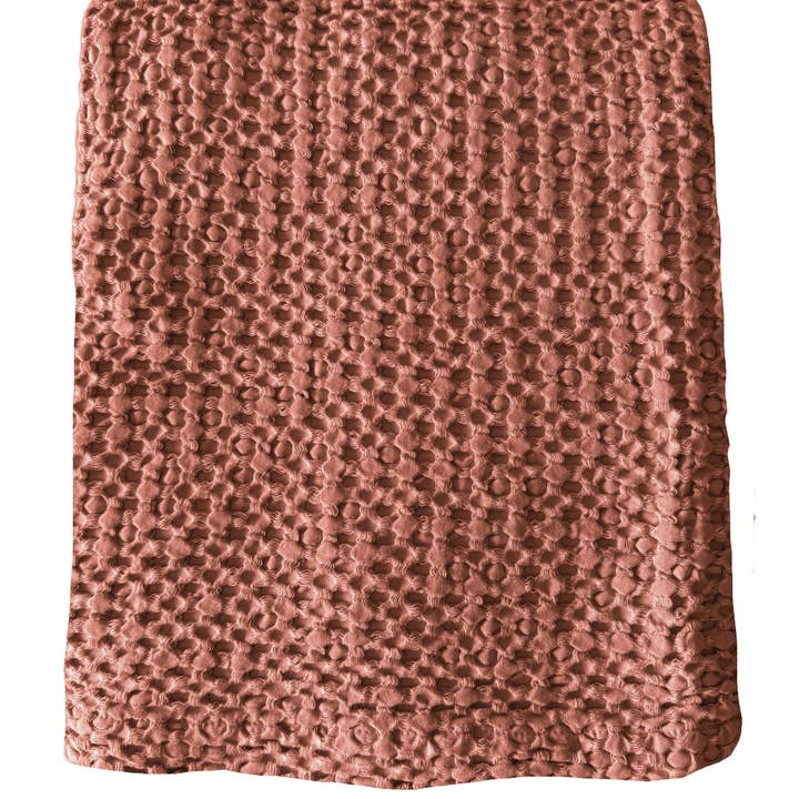 Anaya Home - Wholesale Bedding Blanket - Stonewashed Cotton Waffle Bed Blanket1