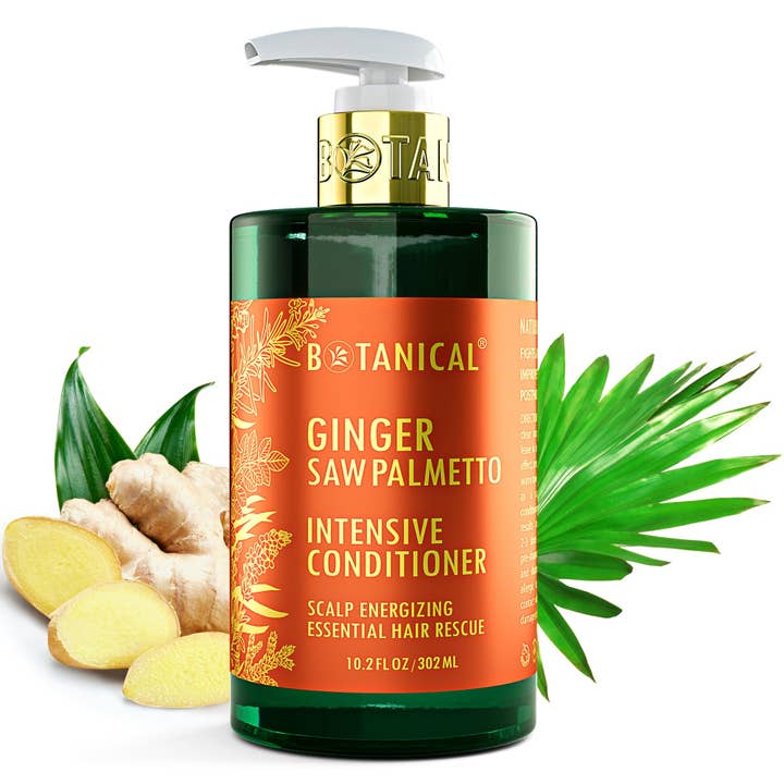 Conditioner For Thinning Hair - Ginger & Saw Palmetto - Scalp Energizing for wholesale by Botanical Green Lab