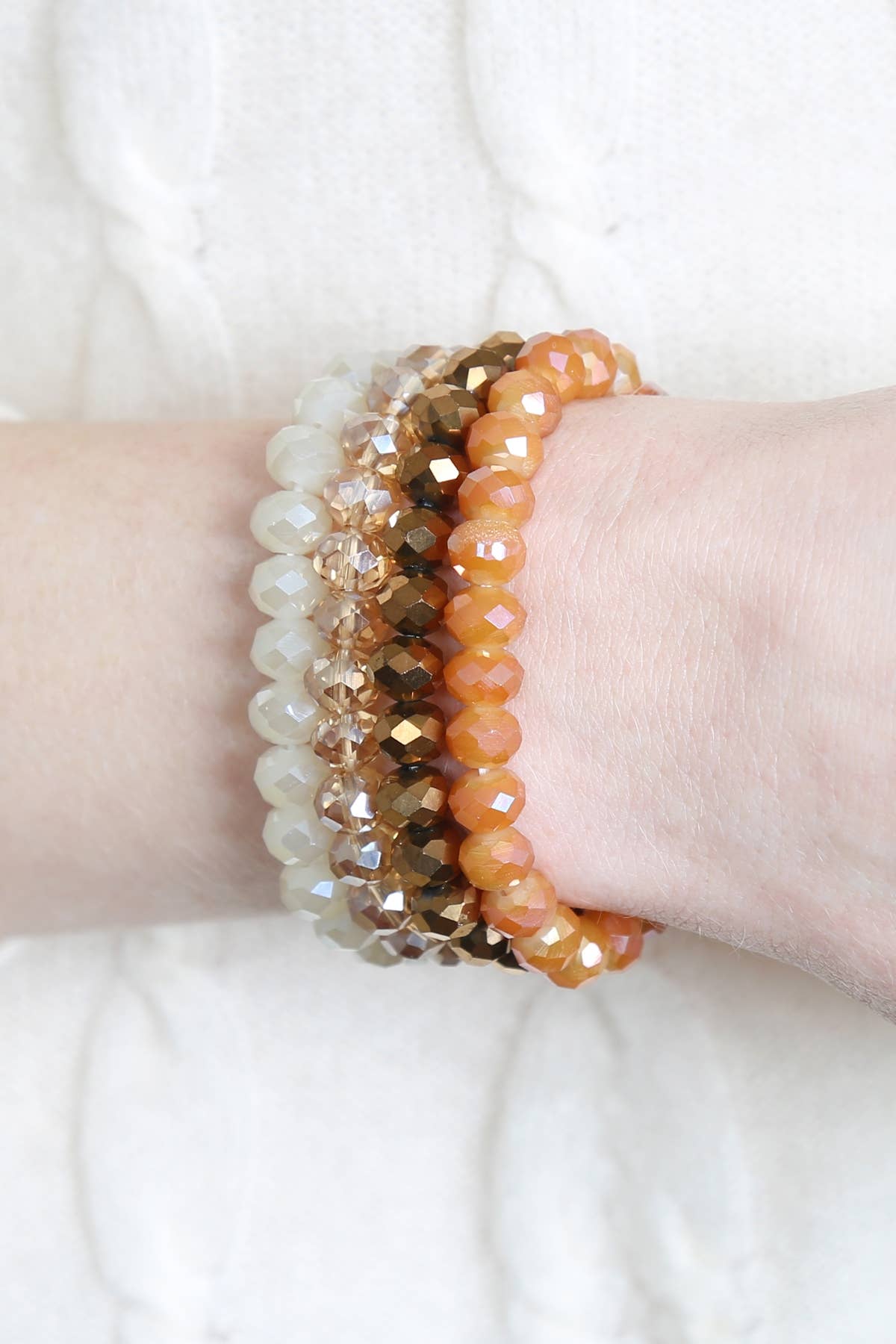 Love and Repeat - Vente Bracelet de perles - BRACELET EXTENSIBLE QUATRE LIGNES DE PERLES DE CRISTAL13