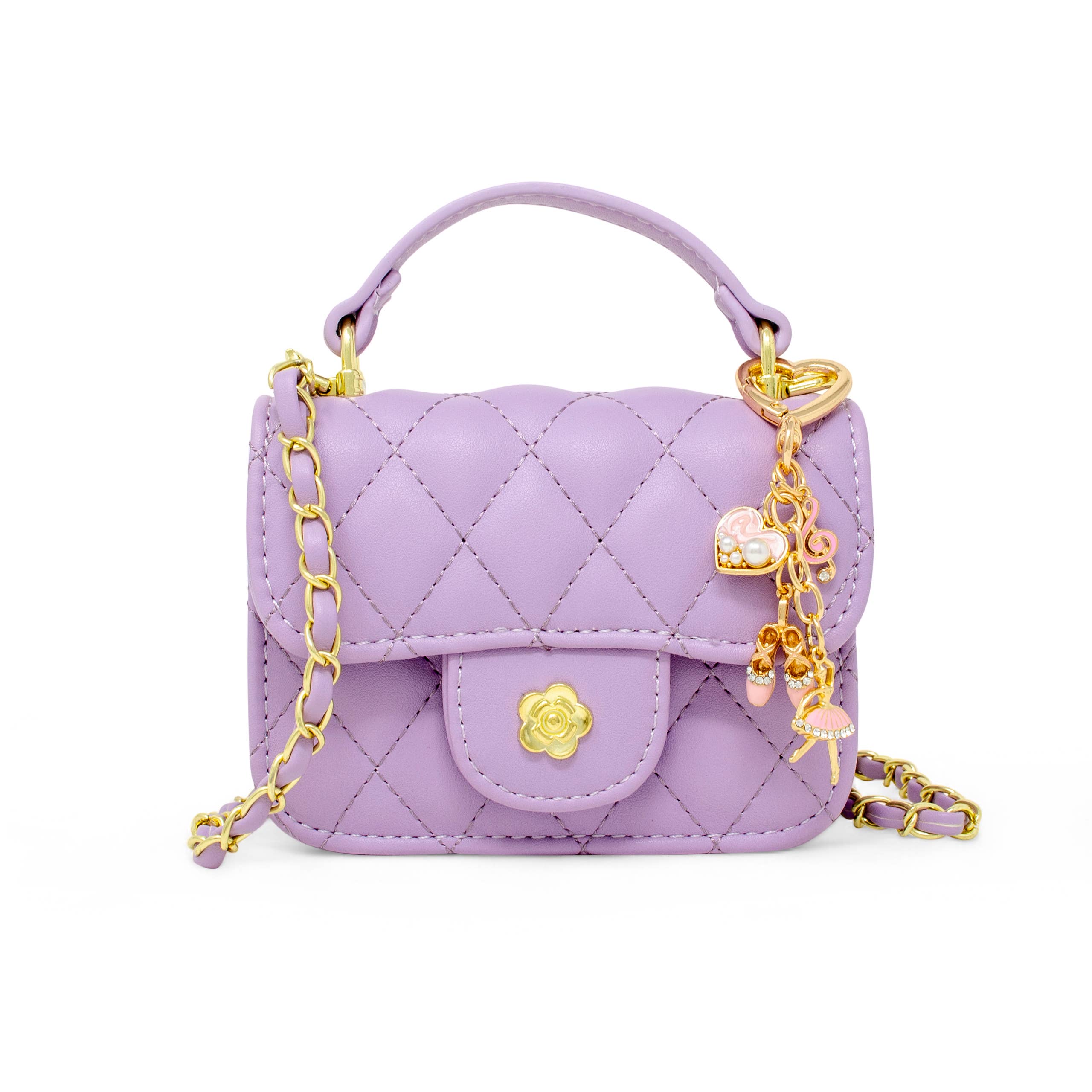 Tiny Treats and ZOMI GEMS - Wholesale Crossbody bag – kids - Tiny Quilted Ballet Charm Handbag2