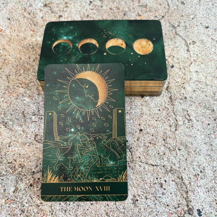 NOLA JAMES - Wholesale Tarot Cards - Emerald Moonlight Tarot Cards- Based on Rider Waite Tarot3
