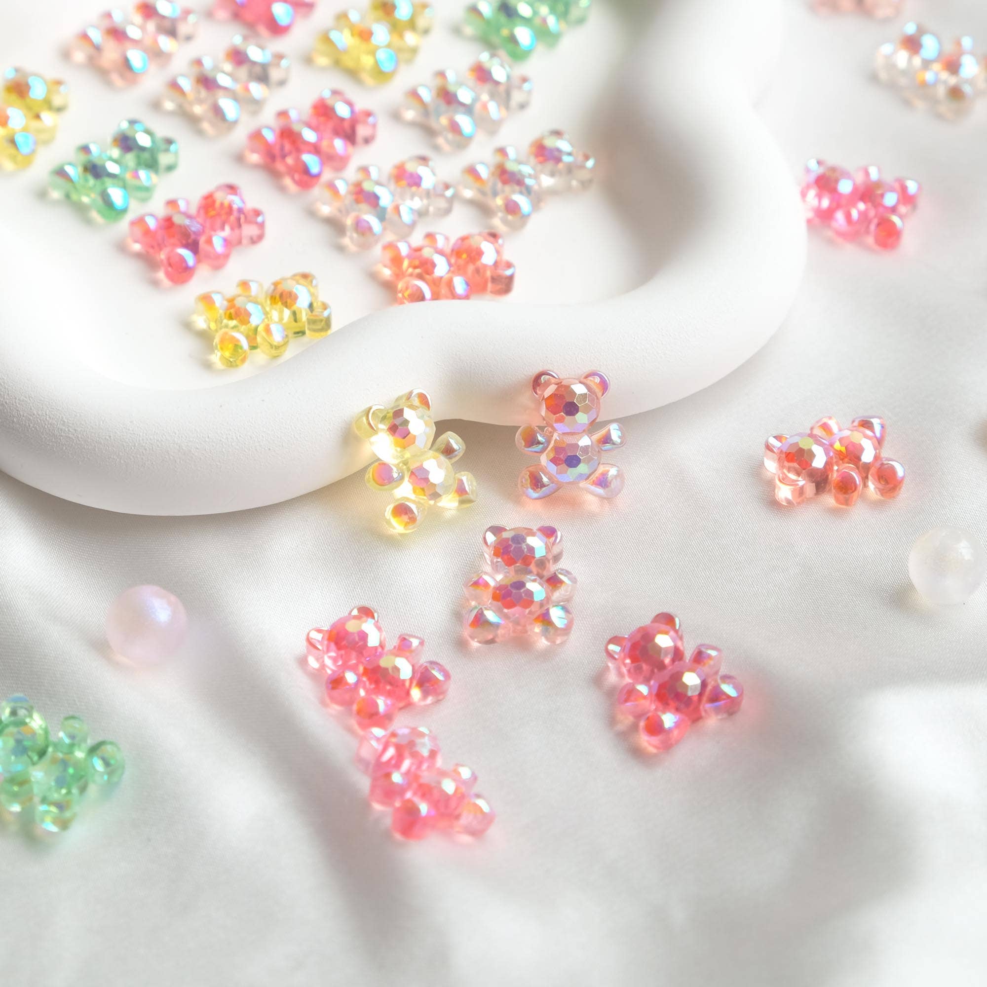 Moon Bunny - Vente Matériels de bricolage - Ours holographique à multiples facettes (4 pièces)3