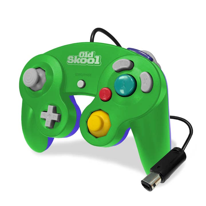 Green GameCube Controller Green/Blue for wholesale on Faire
