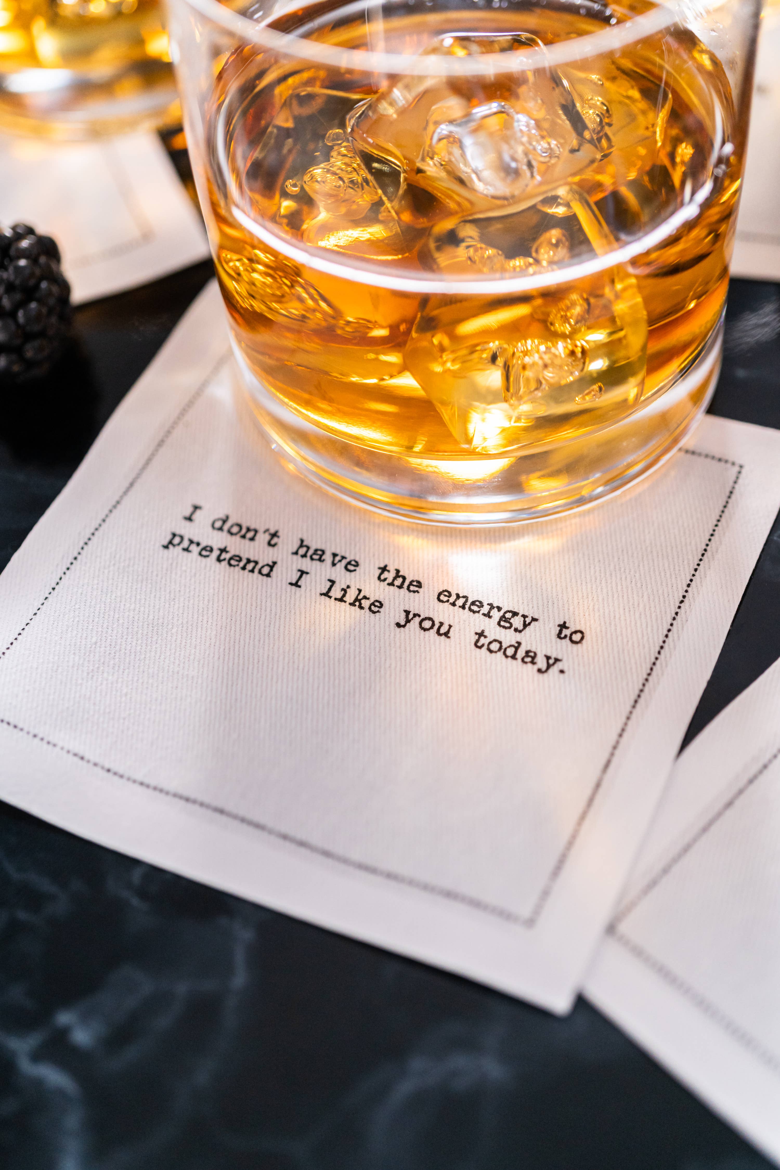 Five Star Napkins Inc. - Wholesale Disposable Napkin - Subversive Quotes - White Cotton Cocktail Napkins x 501