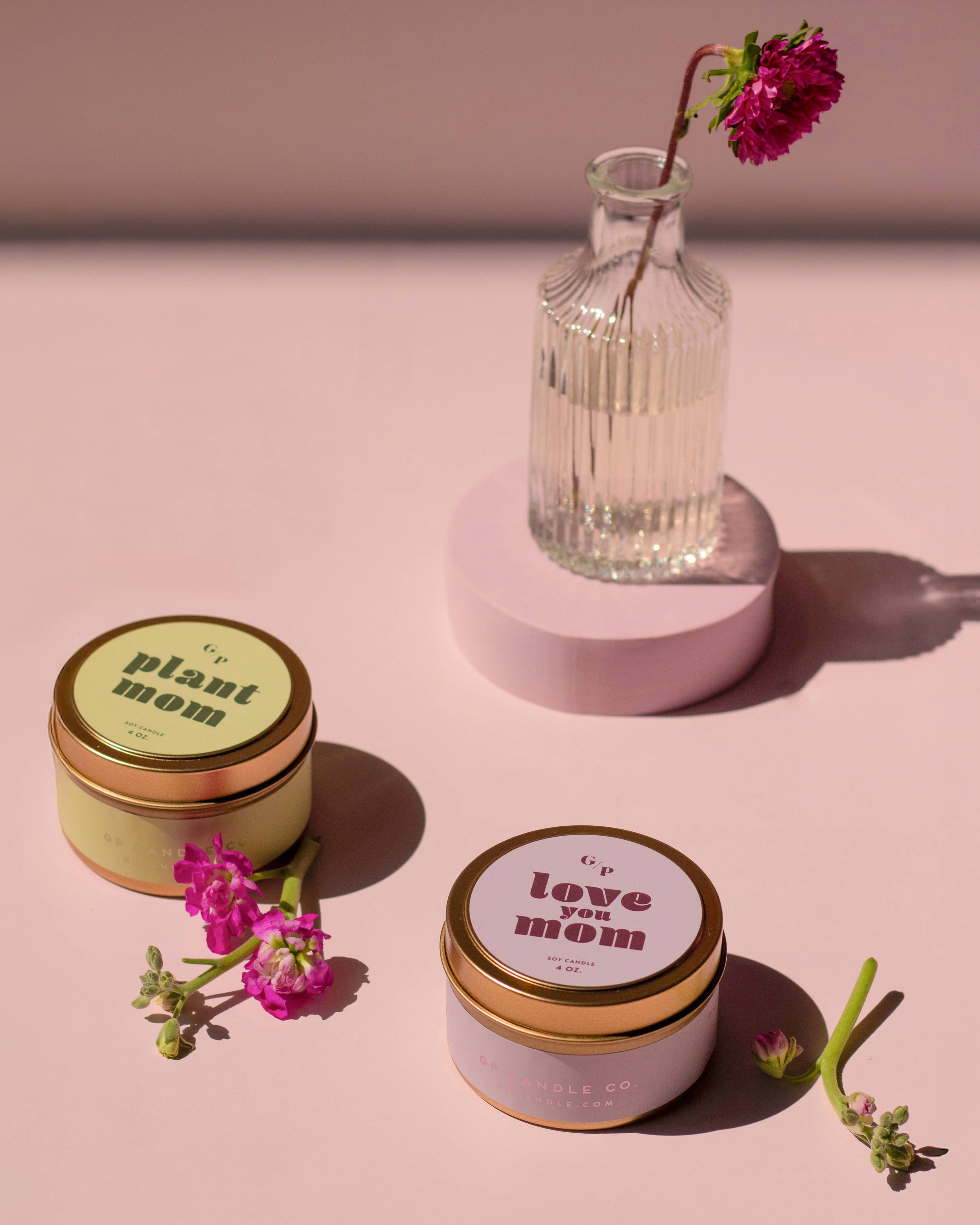 GP Candle Co. - Wholesale Travel Candles - Love You Mom Just Because 4 oz. Candle Tin3