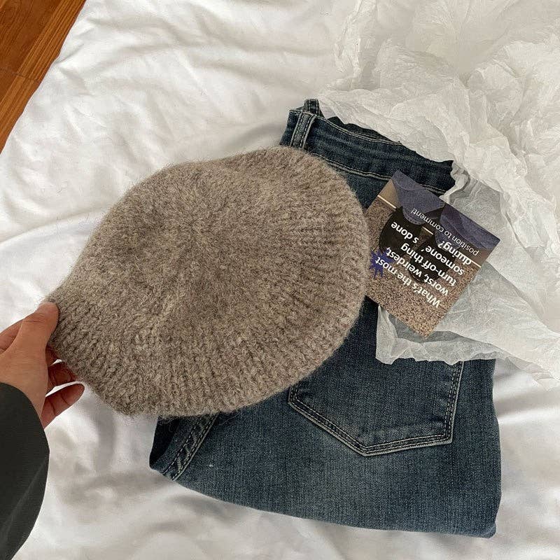 ShieldChic - Wholesale Baret - Dames - Wollen gebreide baret hoed3