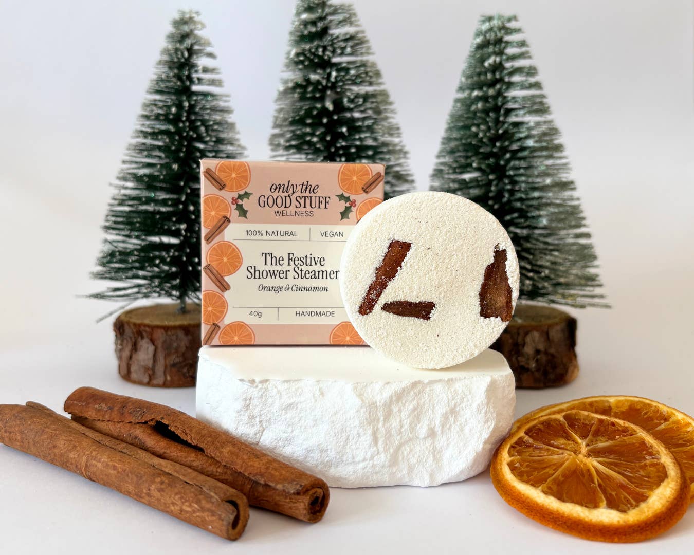 Only The Good Stuff UK – wholesale Shower steamer/bomb – The Festive Shower Steamer